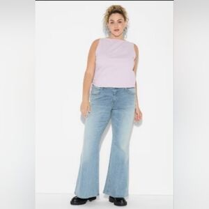 Wild Fable Light Blue Mid Rise Flair Leg Jeans
